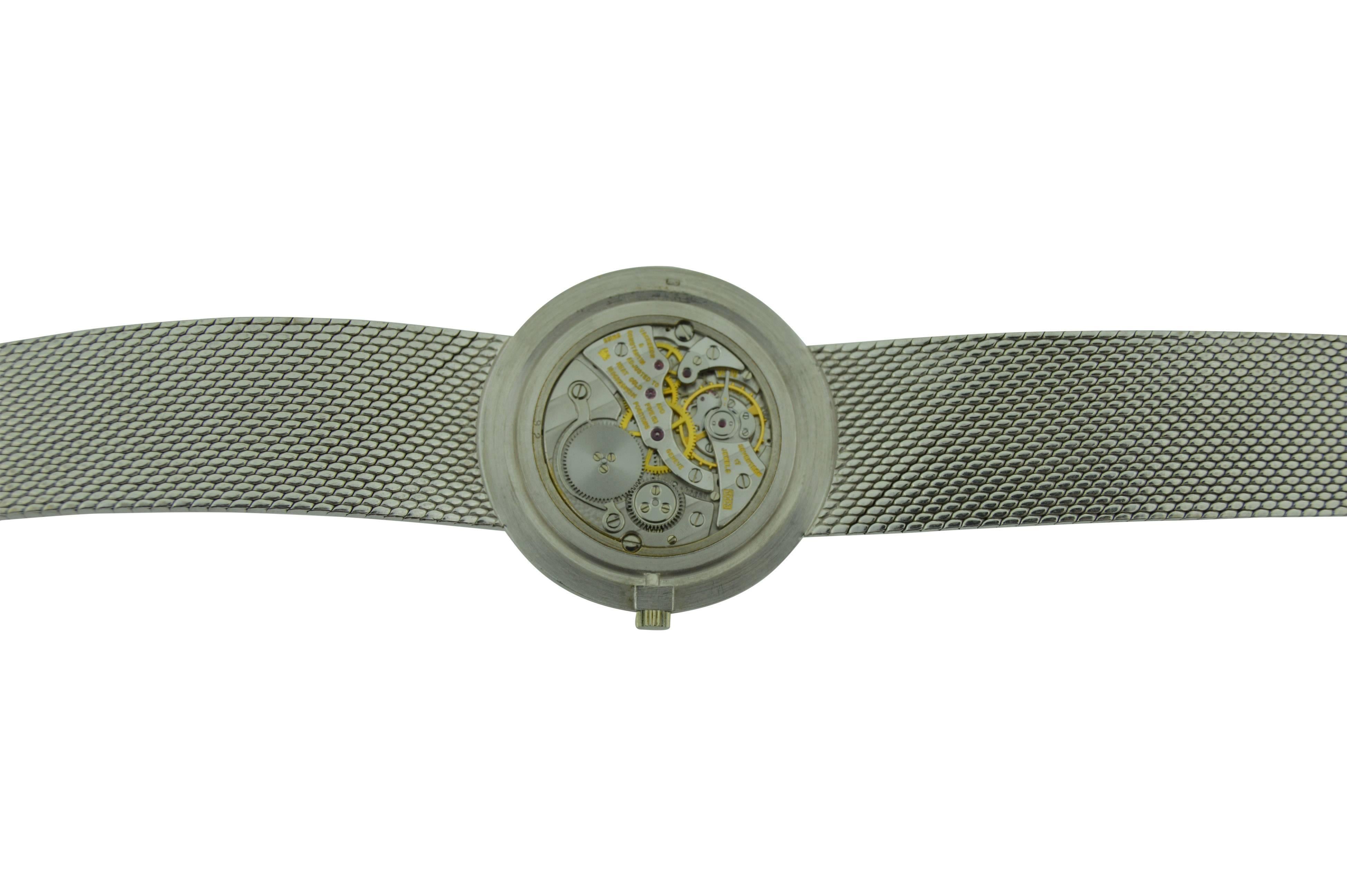 Vacheron & Constantin White Gold Dress Bracelet Watch For Sale 5