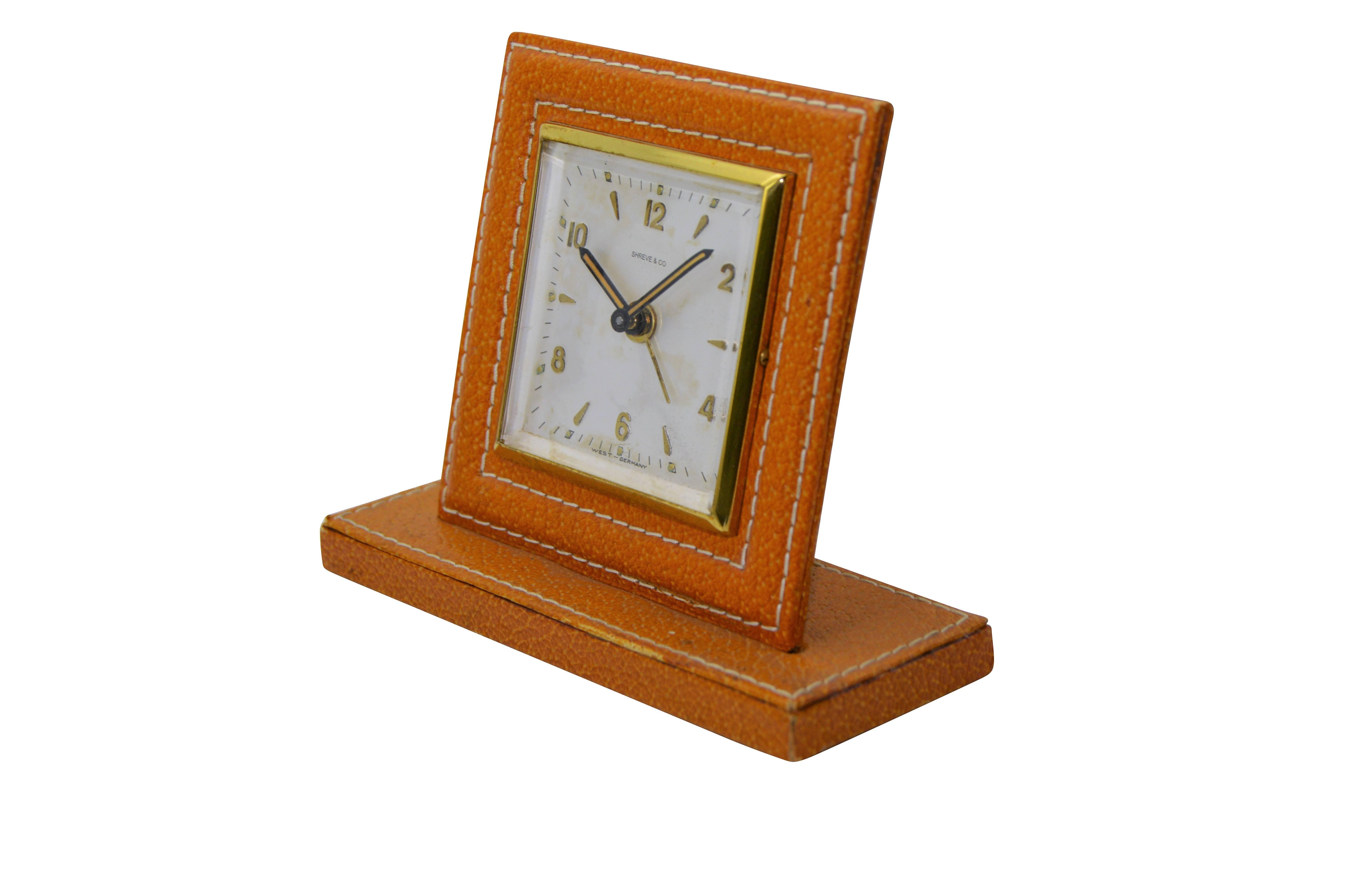 FACTORY / HOUSE: Shreve and Co.
STYLE / REFERENCE: Bedside Alarm 
MOVEMENT / CALIBER: Manual Winding
DIMENSIONS: 5