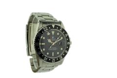 Rolex Stainless Steel GMT Black on Black Automatic Wristwatch