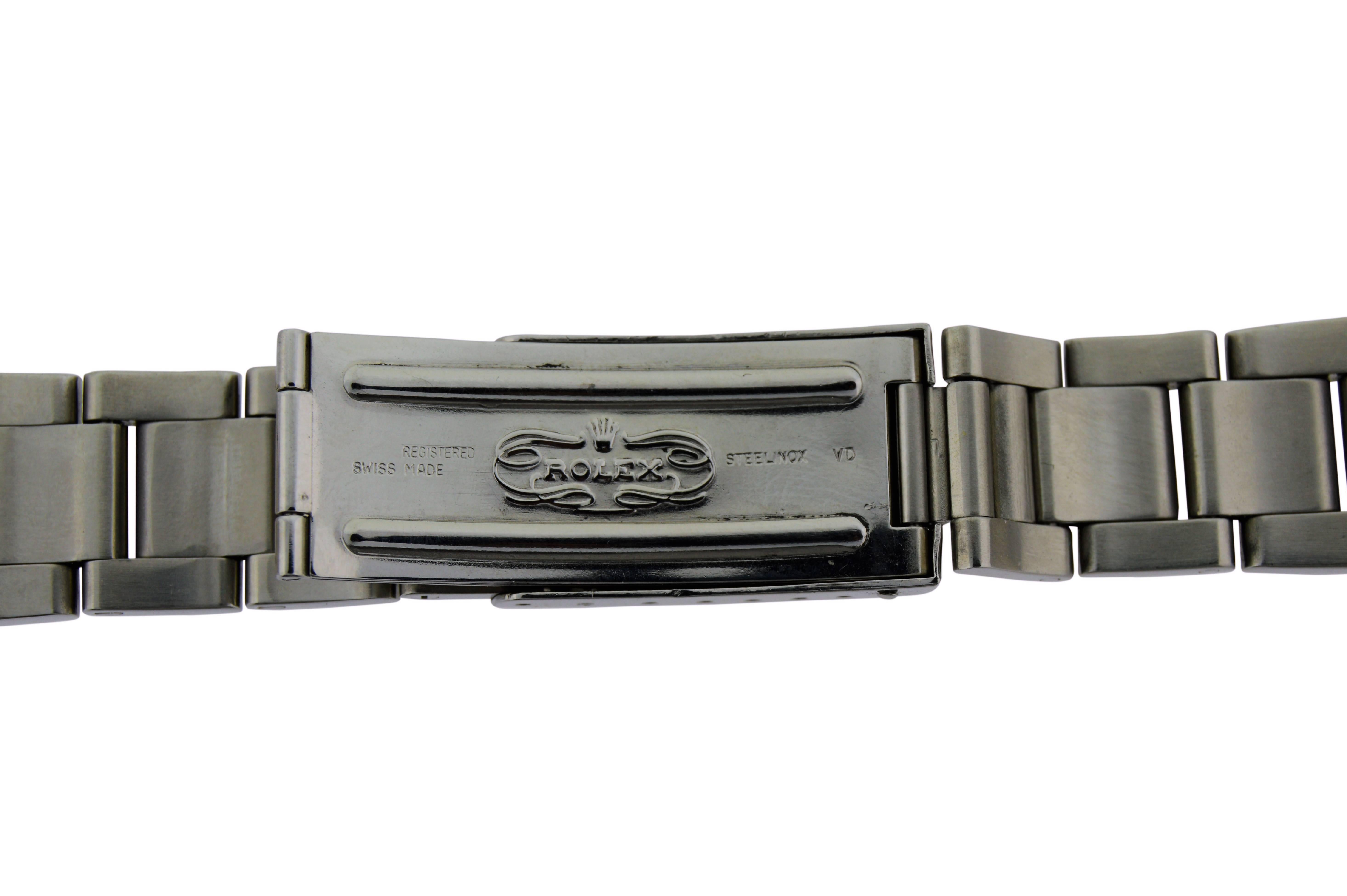 Men's Rolex Stainless Steel GMT Master Pepsi Bezel Wristwatch