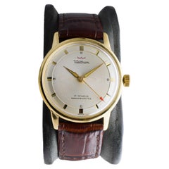 Waltham Yellow Gold Filled Art Deco Watch circa 1950's