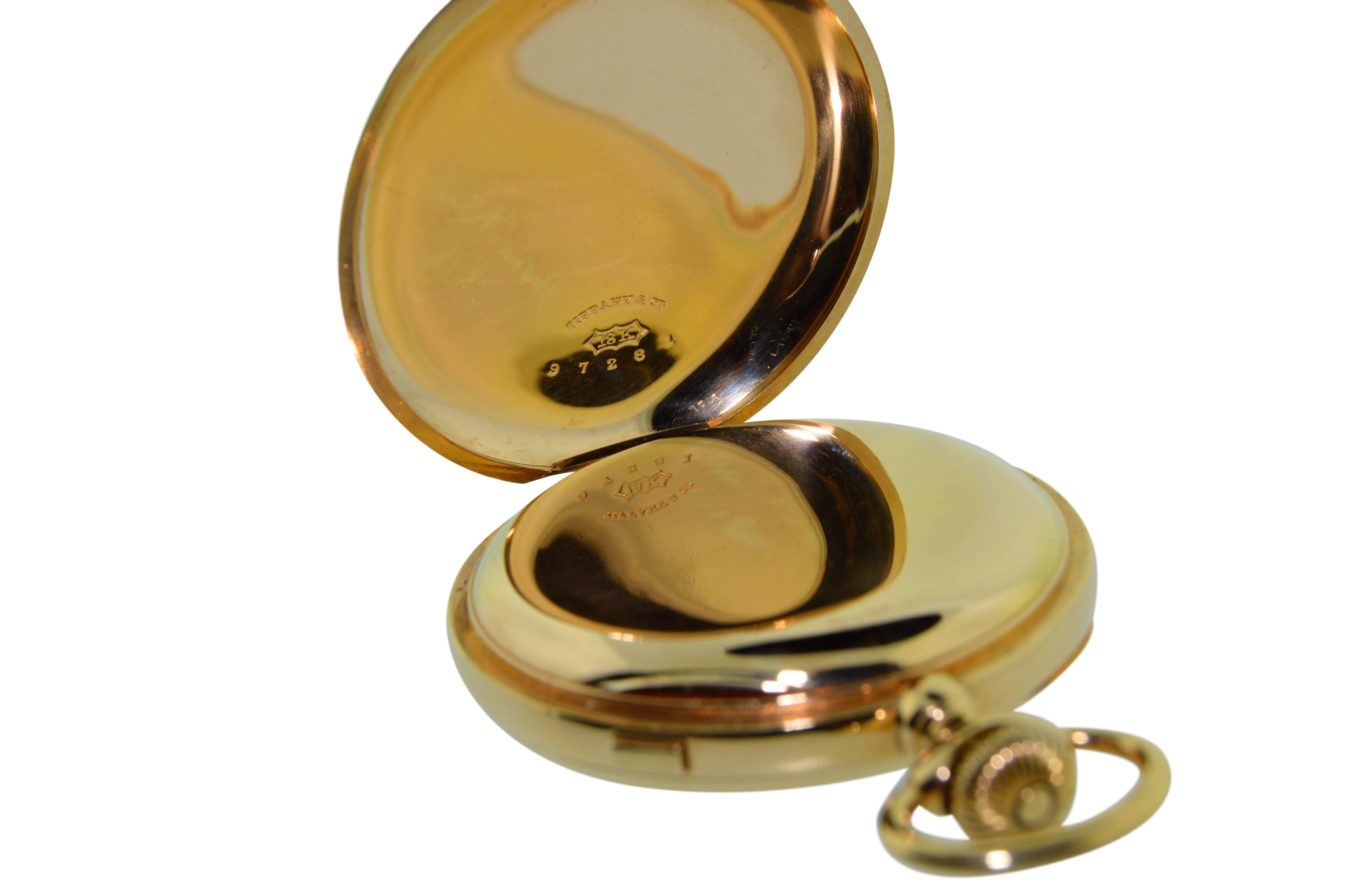 Women's or Men's Patek Philippe Tiffany & Co. Rose Gold Split Seconds Chronograph Pocket Watch