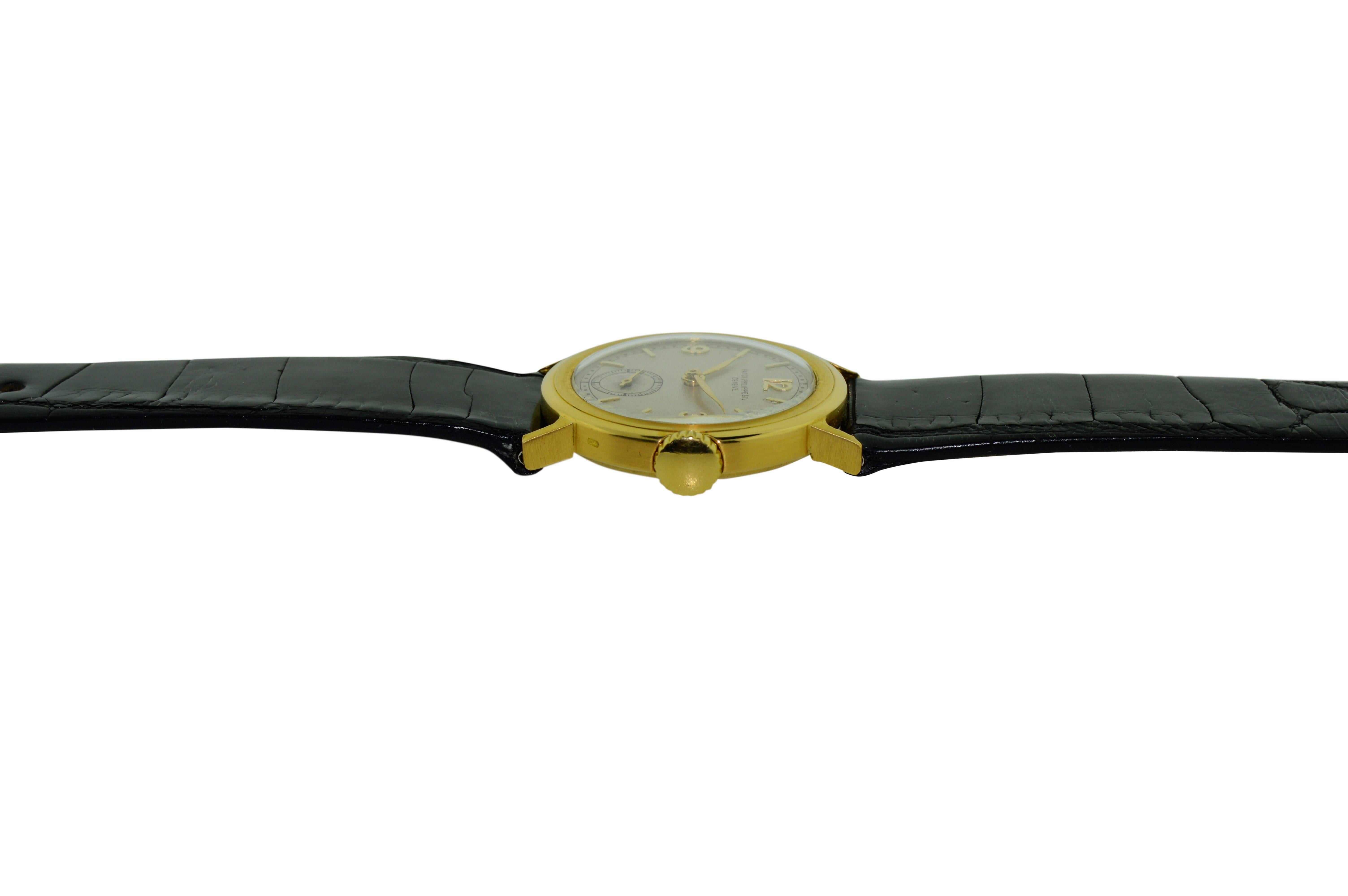 Patek Philippe Yellow Gold Hand Made Art Deco Manual Winding Watch 1