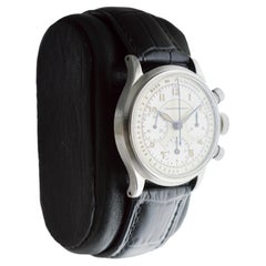 Girard Perregaux chronographe en acier inoxydable des années 1950