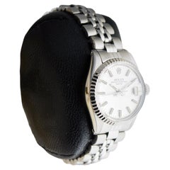 Rolex Ladies Steel Oyster Perpetual Date with an Original Silvered Dial 1969
