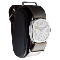 Rolex Silver Unicorn with Original Kiln Fired Enamel Dial circa 1920's