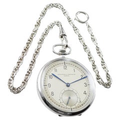 Quadrante per orologio da tasca Art Déco in platino di Vacheron & Constantine, realizzato da Stern Frères