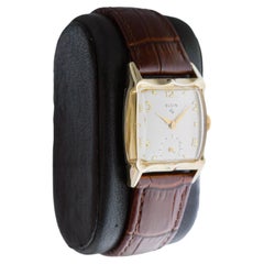 Elgin Yellow Gold Filled Art Deco Watch circa 1940's