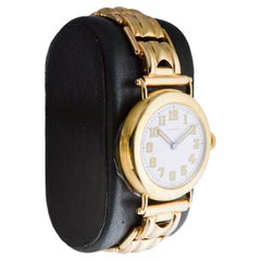 Montre Longines Art déco en or jaune massif 14 carats, datant de 1913 environ