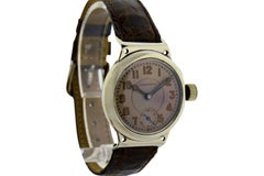 Hampden Nickel Silver Early American Campaign Style Manual Wristwatch