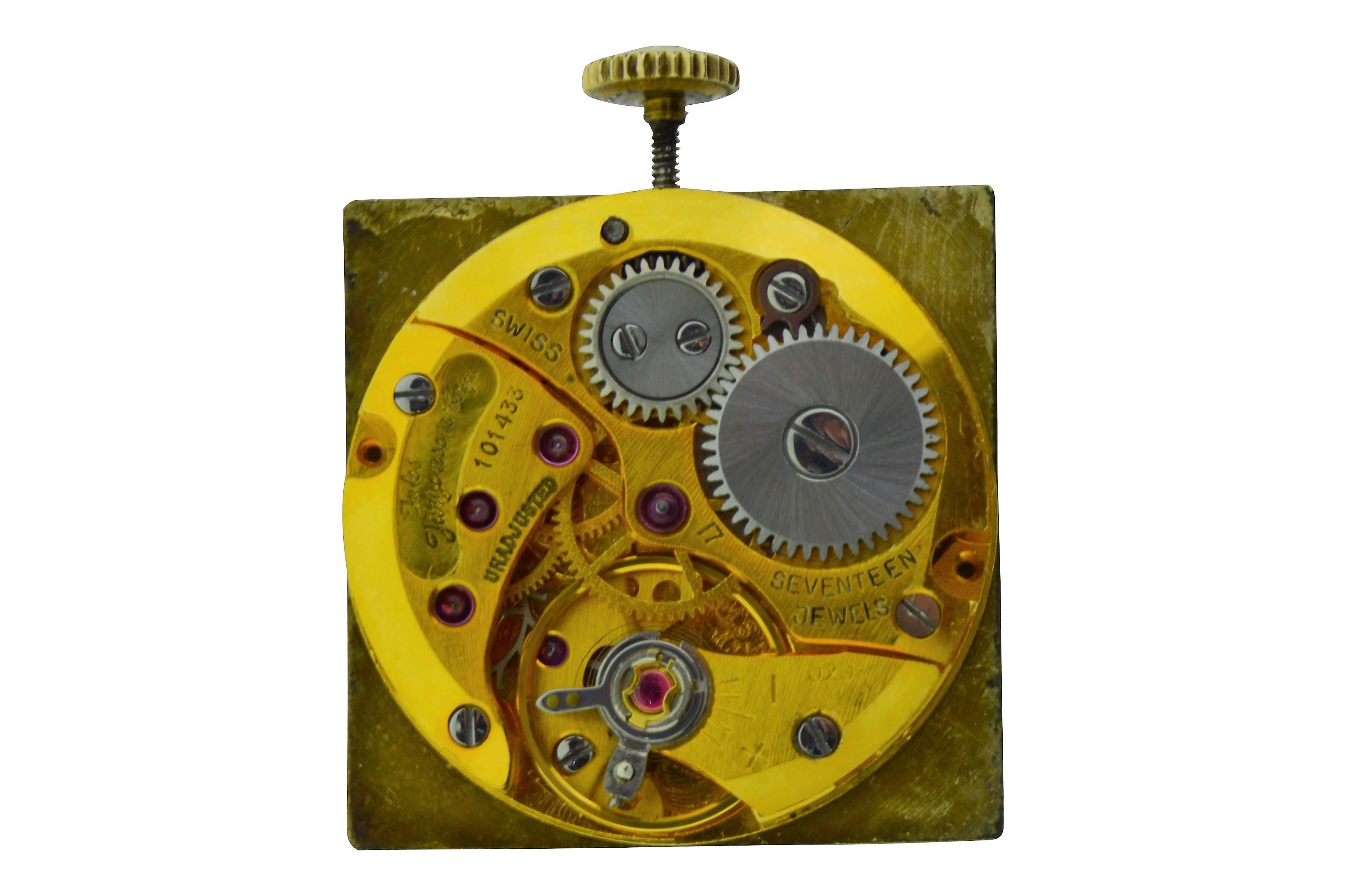 Jules Jurgensen Yellow Gold Filled High Grade Wristwatch, circa 1950s 1