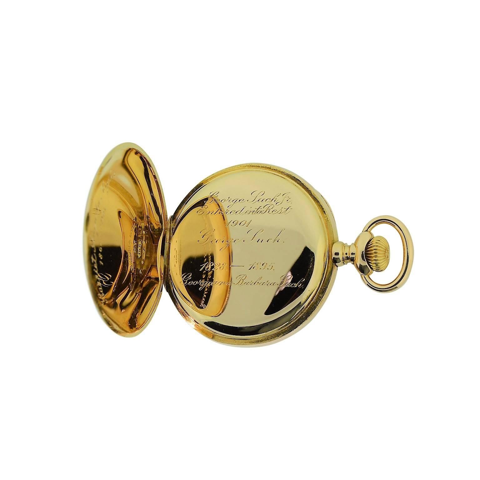 Women's or Men's Vacheron Constantin Yellow Gold Open Faced Manual Winding Pocket Watch