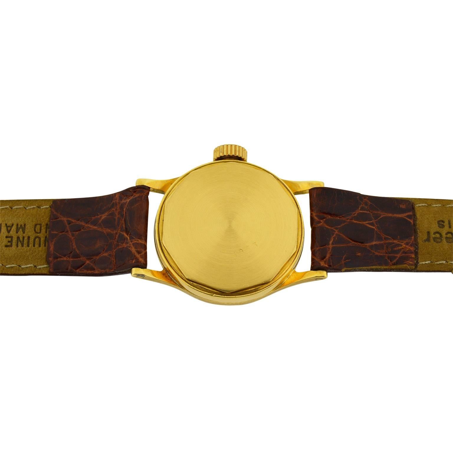 West End Watch Co. Yellow Gold Calatrava Manual Watch, circa 1930s   In Excellent Condition In Long Beach, CA