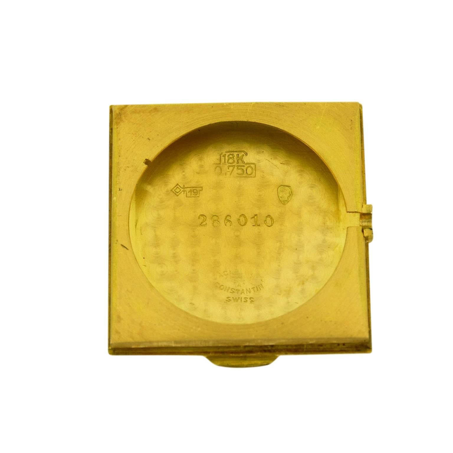 Vacheron Constantin Yellow Gold Sterling Silver Dial Art Deco Manual Watch  2