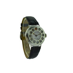 Coventry Sterling Silber Schrapnell Abdeckung WW I Militär Handbuch Armbanduhr