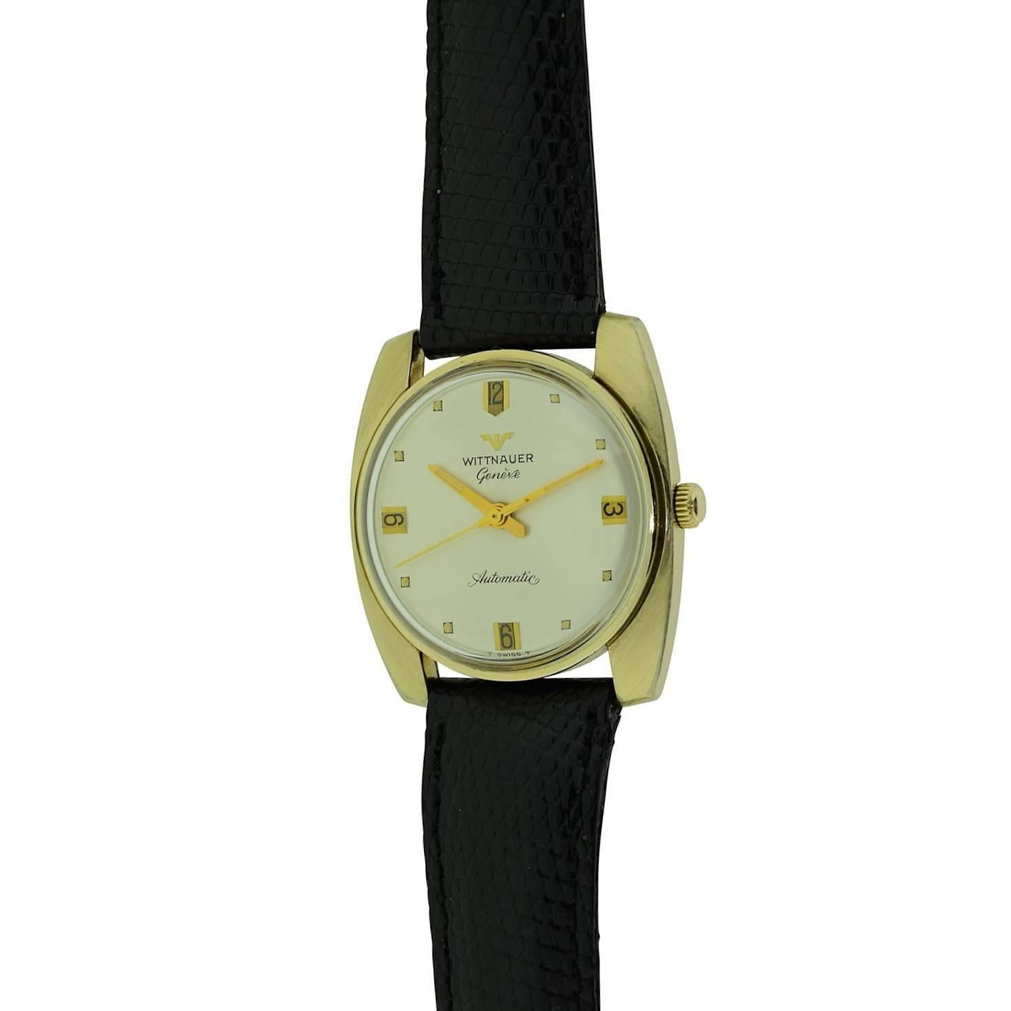 Women's or Men's Wittnauer Gold Filled Dress Style Automatic Winding Watch, circa 1960s