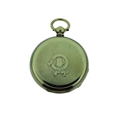 Montre de poche Baume à remontoir et clé en argent sterling:: vers 1845