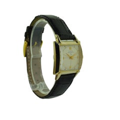 Lord Elgin Yellow Gold Filled Art Deco Automatic Watch, circa 1950s