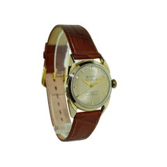 Bulova Yellow Gold Filled Art Deco Automatic Winding Watch, circa 1950s