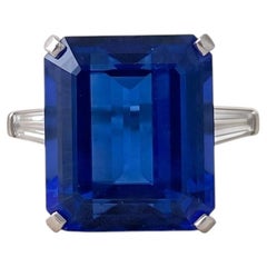 Tiffany & Co Platinum Engagement Ring 0.8 Carat Diamonds & 20ct Tanzanite Size 6