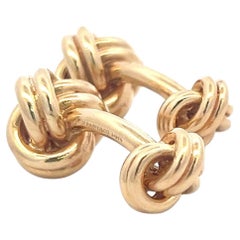 Tiffany & Co 14 Karat Yellow Gold Ball Return Cufflinks 22.07 Grams