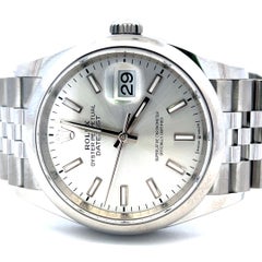 Rolex Datejust 36mm Stainless Steel Jubilee Silver Dial 126200 Wristwatch