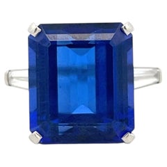 Tiffany & Co Platinum Engagement Ring 0.8 Carat Diamonds & 20ct Tanzanite Size 6