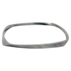 Tiffany & Co Vintage 18K White Gold Bangle Bracelet 24.5 Grams