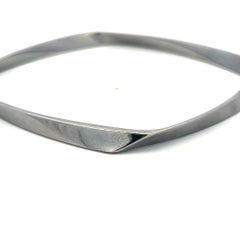 Tiffany & Co Vintage 18K White Gold Bangle Bracelet 24.5 Grams