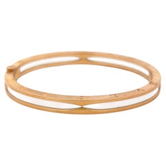 Bvlgari Vintage 18 Karat Yellow Gold Bangle Bracelet 27.31 Grams Size 5.75