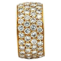 Van Cleef & Arpels Ring aus 18-karätigem Gelbgold mit runden F-VS-Diamanten (3,25 Karat), Größe 5,5