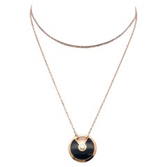 Cartier 18K Yellow Gold Pendant Necklace with 0.09 Carat Round F VVS Diamond