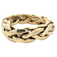 Vintage 14 Karat Yellow Gold Bold Link Bracelet 41.15 Grams