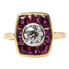 E. Wolfe & Co. Ruby Diamond Set Ring