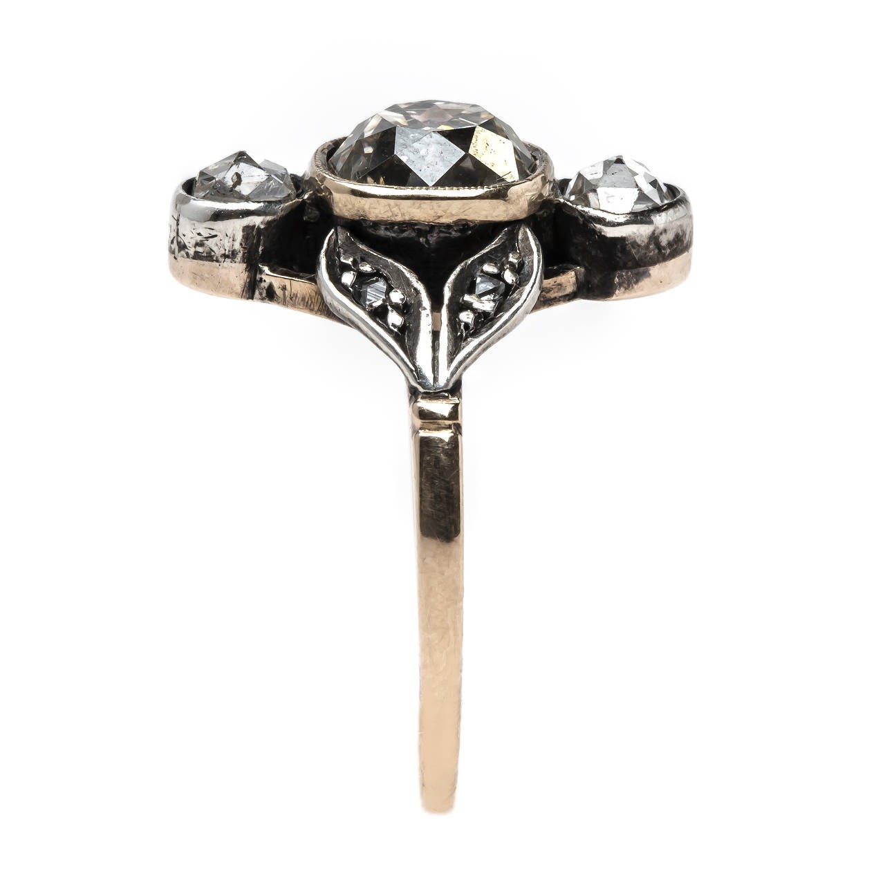 Art Nouveau Engagement Ring with Extremely Unique Design
