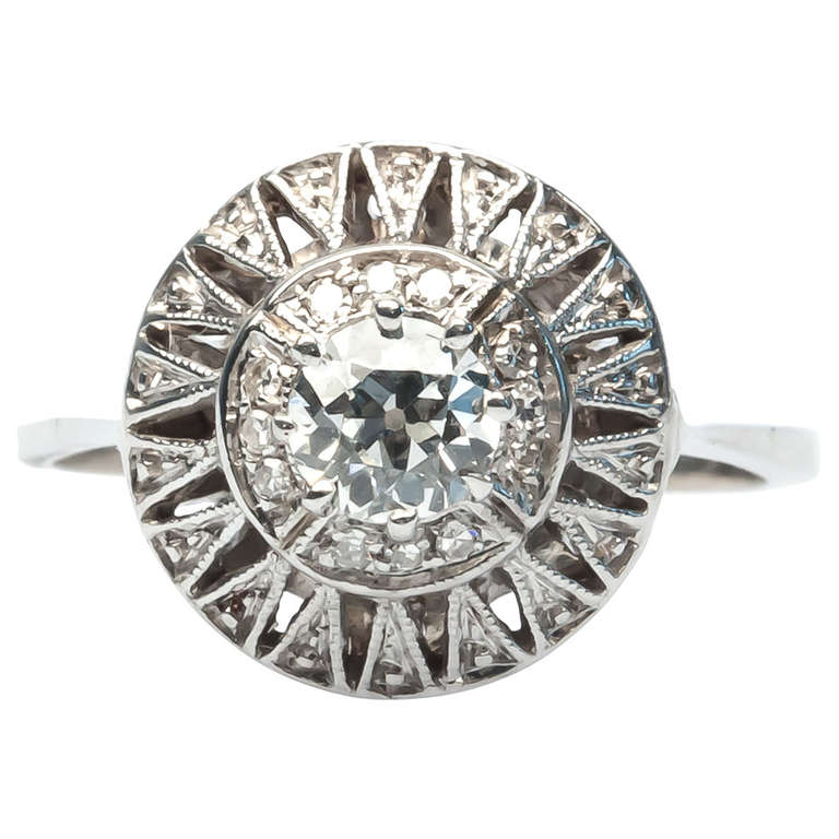 Art Deco Engagement Ring