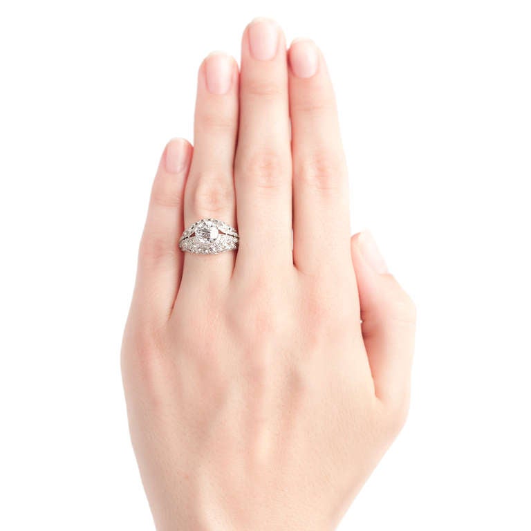 Gorgeous 1.59 Carat Edwardian Diamond Engagement Ring