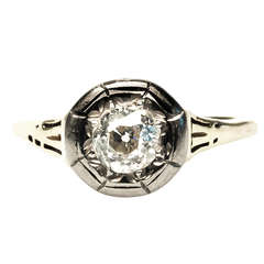 Lovely .68 Carat Diamond Edwardian Engagement Ring