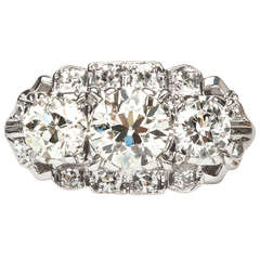 Show Stopping .82 Carat Diamond Art Deco Engagement Ring