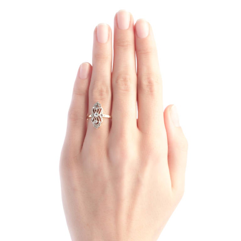 Lovely Victorian Navette Style Ring