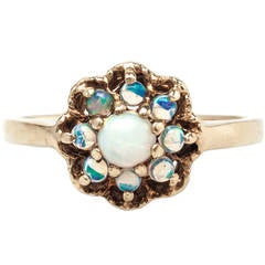 Retro Darling 1960s Opal Engagement Ring