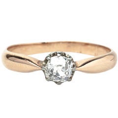 Dainty Victorian .35 Carat Diamond Engagement Ring