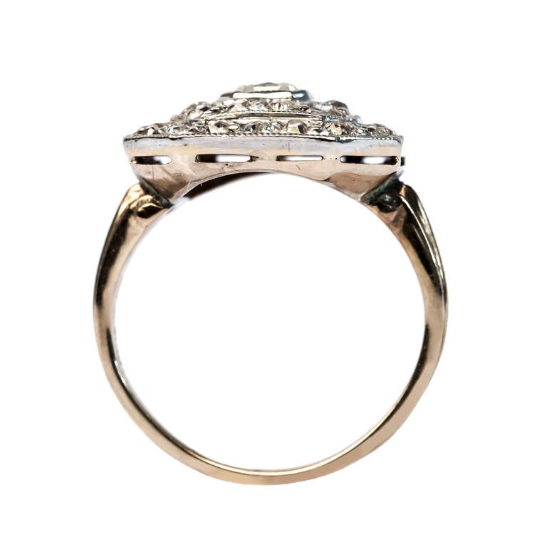 Women's Edwardian Double Halo Asscher Cut Diamond Engagement Ring