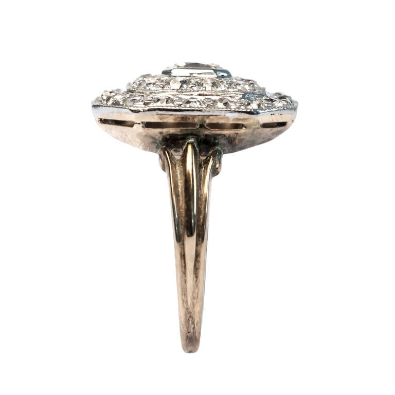 Edwardian Double Halo Asscher Cut Diamond Engagement Ring 1