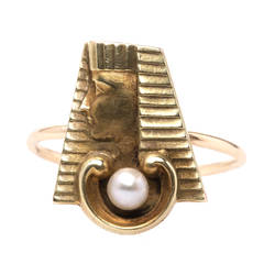 Victorian Egyptian Revival Pharaoh Ring