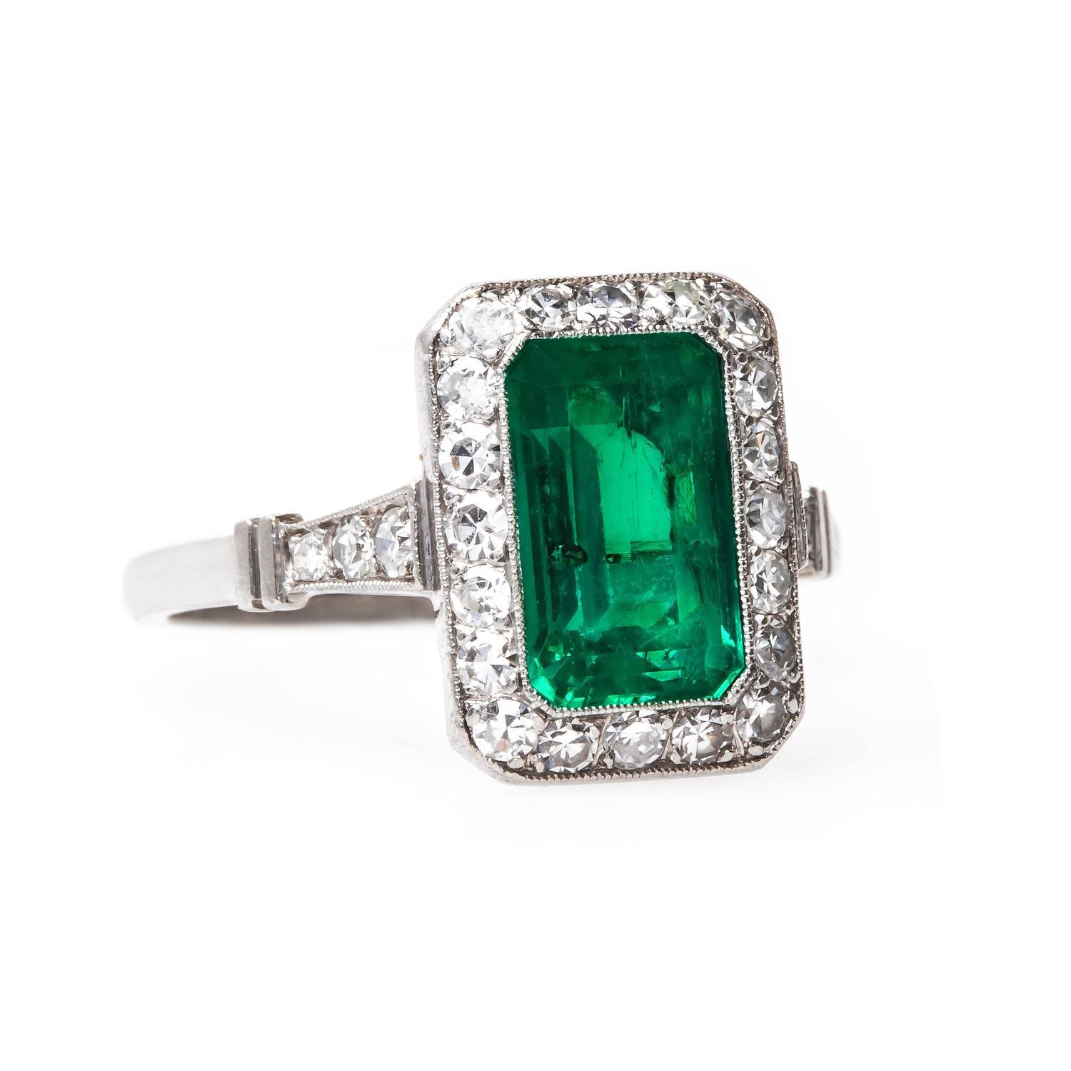 deco emerald engagement ring quintessential deco emerald platinum deco emerald engagement ring quintessential deco emerald platinum