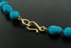 Victor Velyan Turquoise Bead Necklace