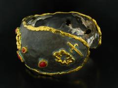 Victor Velyan Coral Cuff in Green Patina