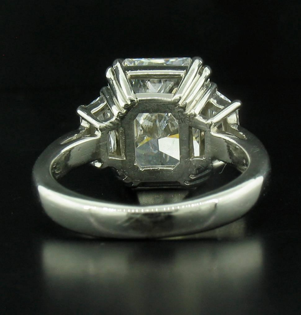 4.31 Carat Radiant Diamond Ring In New Condition In Carmel, CA