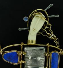 Winged Goddess Pendant / Brooch by Carolyn Morris Bach
